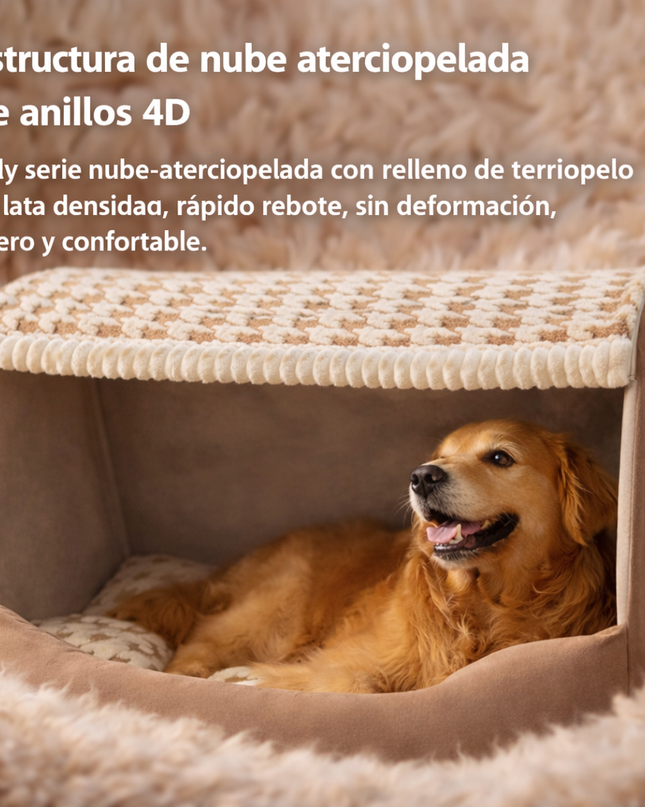 Cama Cueva Acolchada