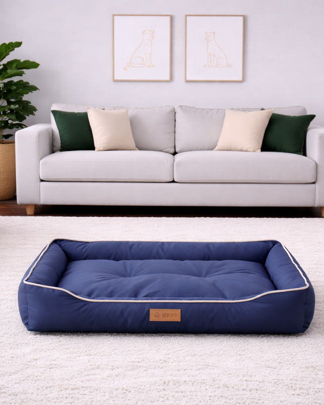 Cama acolchada elegante