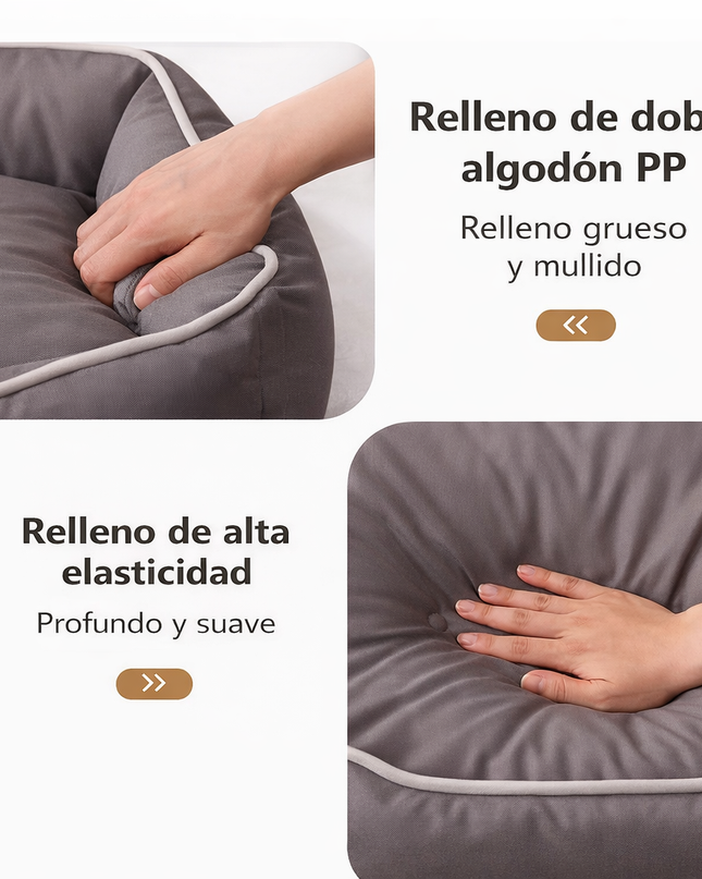 Cama acolchada elegante