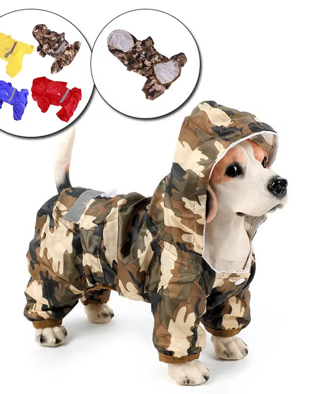 Abrigo De Lluvia Para Perros, Ropa Informal Para Cachorros, Impermeable Para Gatos, Chaqueta Impermeable, Ropa Impermeable Para Exteriores, Ropa Con Capucha, Mono, Suministros Para Mascotas