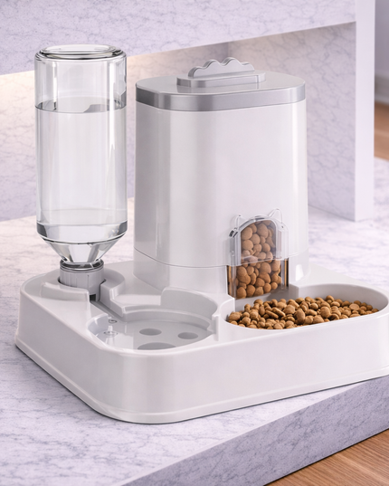 Dispensador automático de comida y agua