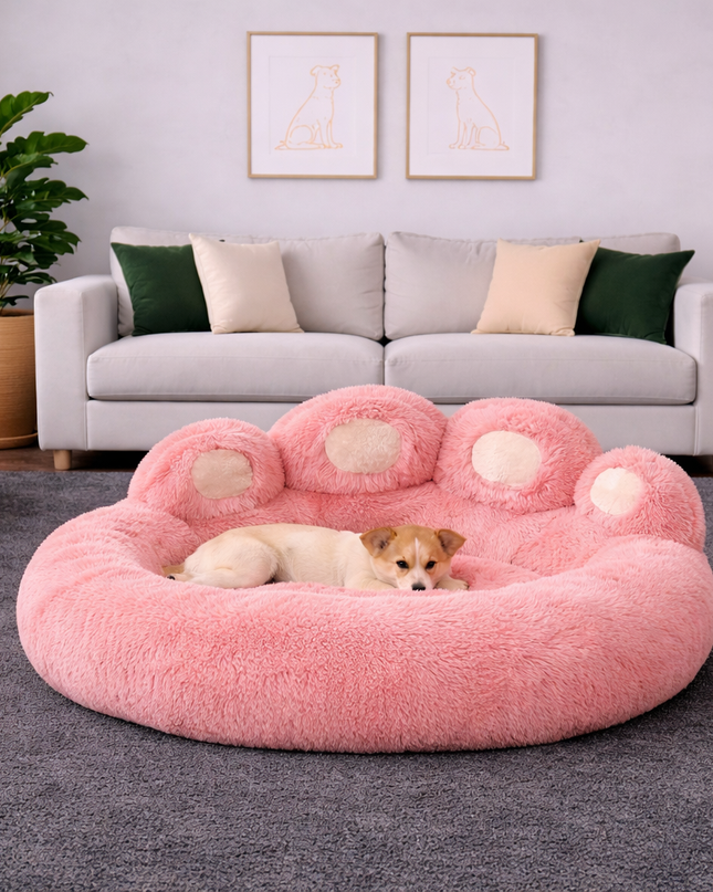 Cama huella acogedora