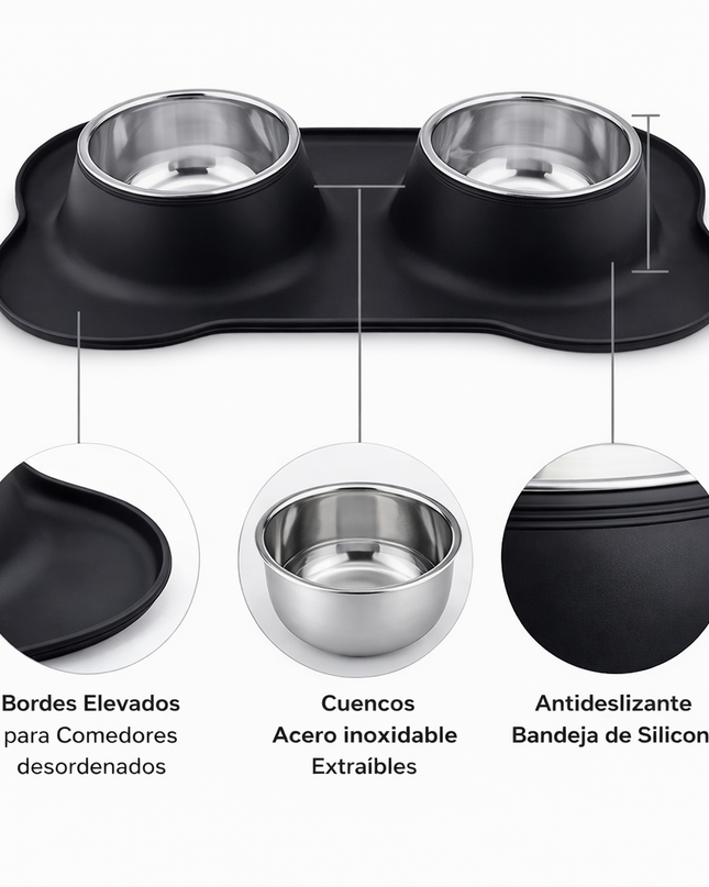 Cuenco Doble Antideslizante