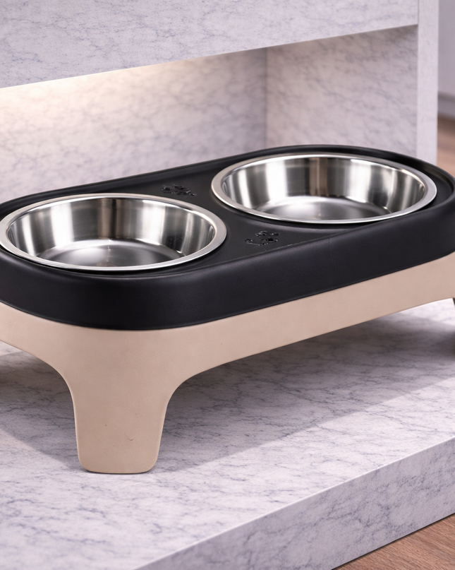 Comedero de goma elevado