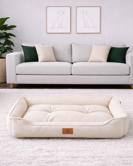 Cama acolchada elegante