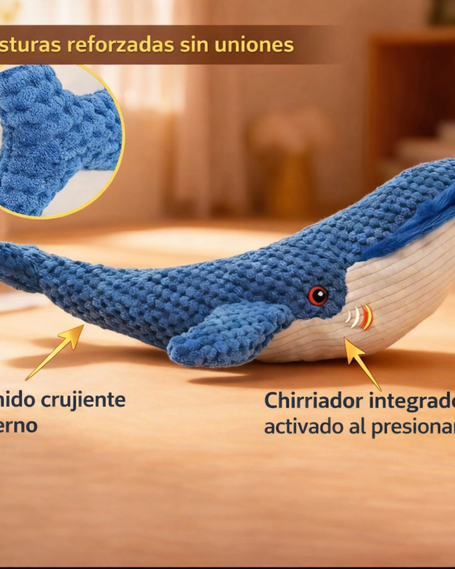 Juguete de Peluche Ballena Azul