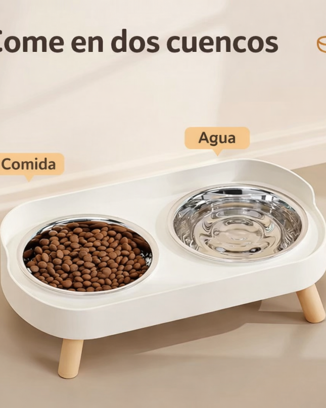 Cuenco doble elevado