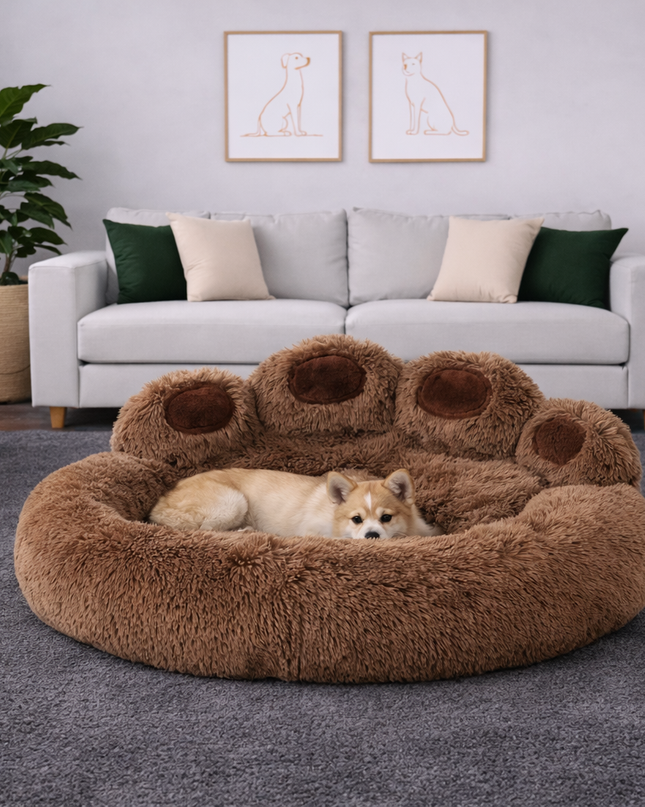 Cama huella acogedora