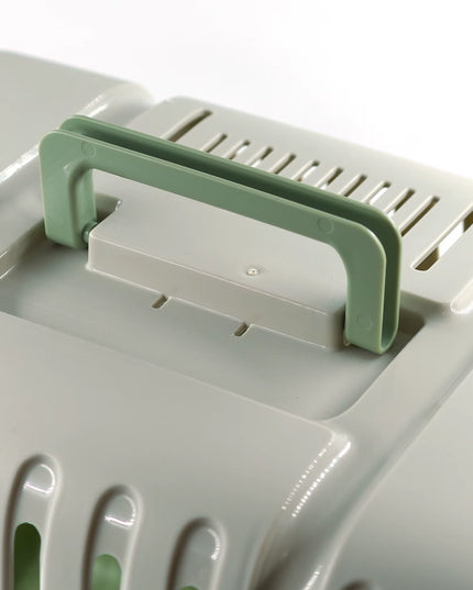 SMELL & SMILE Transportin Gato Perro Pequeño,Transporte Portátil Y Transpirable Para Mascotas,Transporte De Plástico Para Perros 2 Tallas