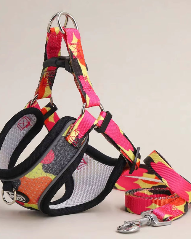 Un Juego De Arnés Y Correa Para Perros, Cómodo Y Ajustable, Chaleco Con Correa Para Mascotas Para Prevención De Fuga, Para Perros Pequeños Y Medianos