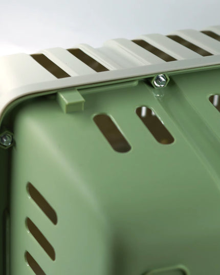 SMELL & SMILE Transportin Gato Perro Pequeño,Transporte Portátil Y Transpirable Para Mascotas,Transporte De Plástico Para Perros 2 Tallas