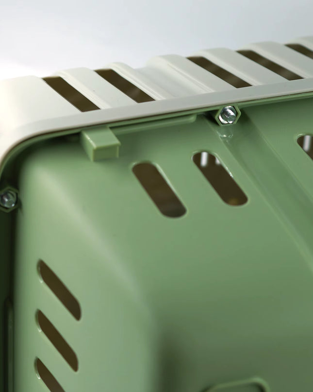 SMELL & SMILE Transportin Gato Perro Pequeño,Transporte Portátil Y Transpirable Para Mascotas,Transporte De Plástico Para Perros 2 Tallas