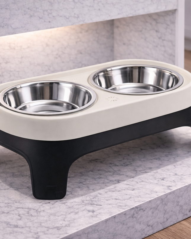 Comedero de goma elevado