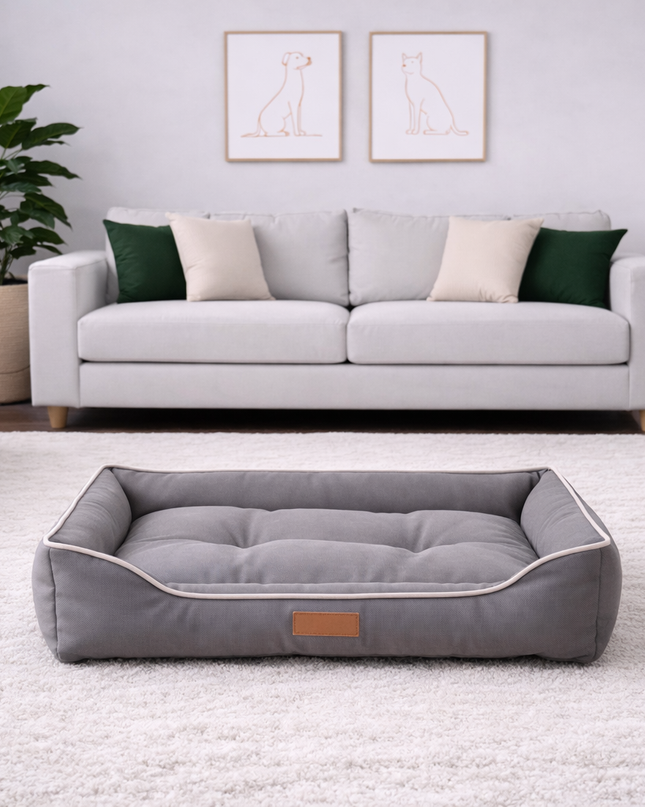 Cama acolchada elegante