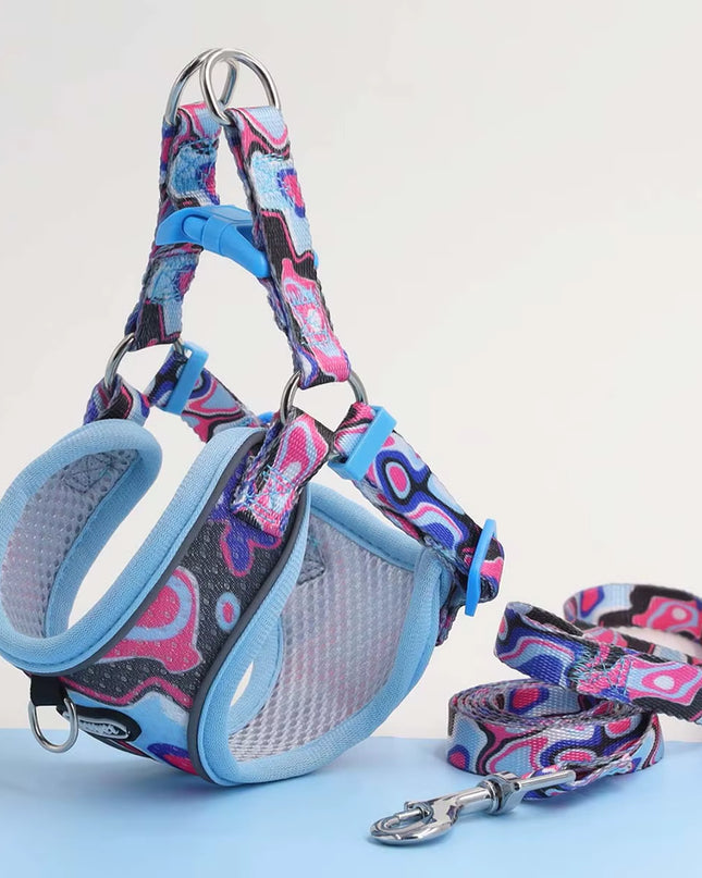 Un Juego De Arnés Y Correa Para Perros, Cómodo Y Ajustable, Chaleco Con Correa Para Mascotas Para Prevención De Fuga, Para Perros Pequeños Y Medianos