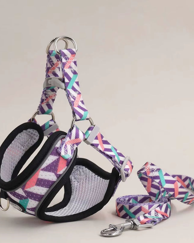 Un Juego De Arnés Y Correa Para Perros, Cómodo Y Ajustable, Chaleco Con Correa Para Mascotas Para Prevención De Fuga, Para Perros Pequeños Y Medianos