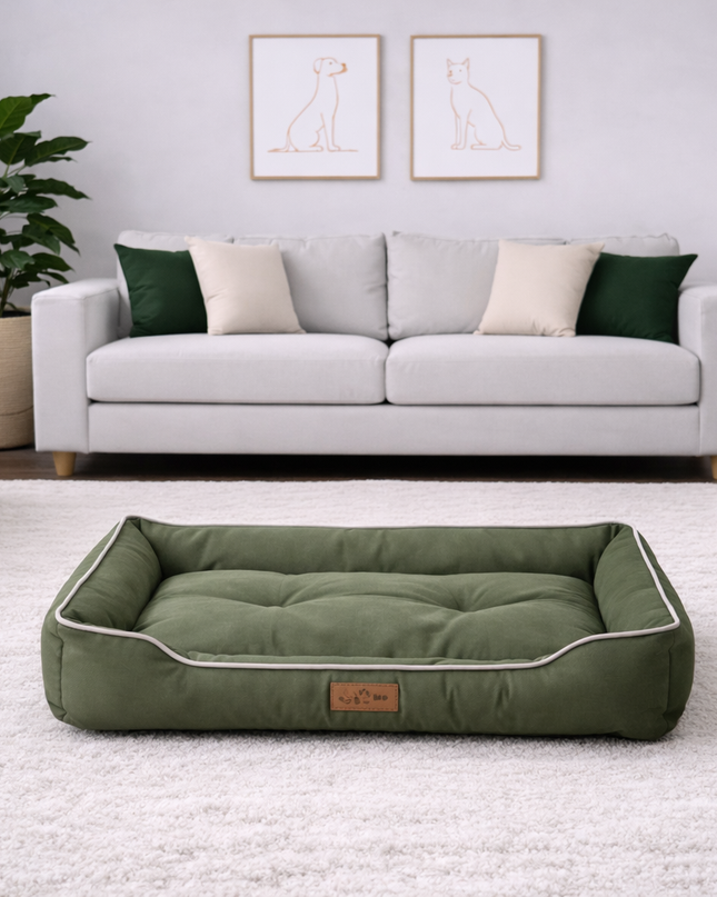 Cama acolchada elegante