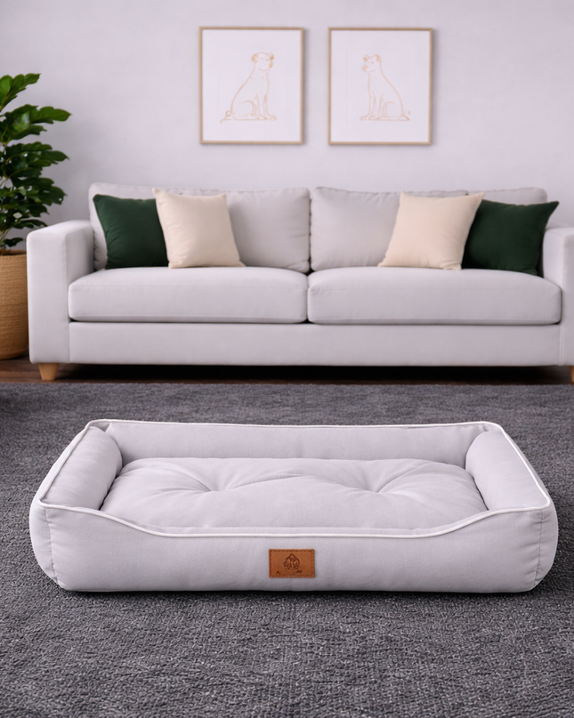 Cama acolchada elegante